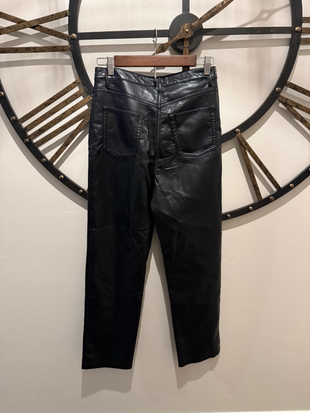 Wilfred Melina Black Faux Leather‎ High-Rise Jeans - Picture 4 of 4